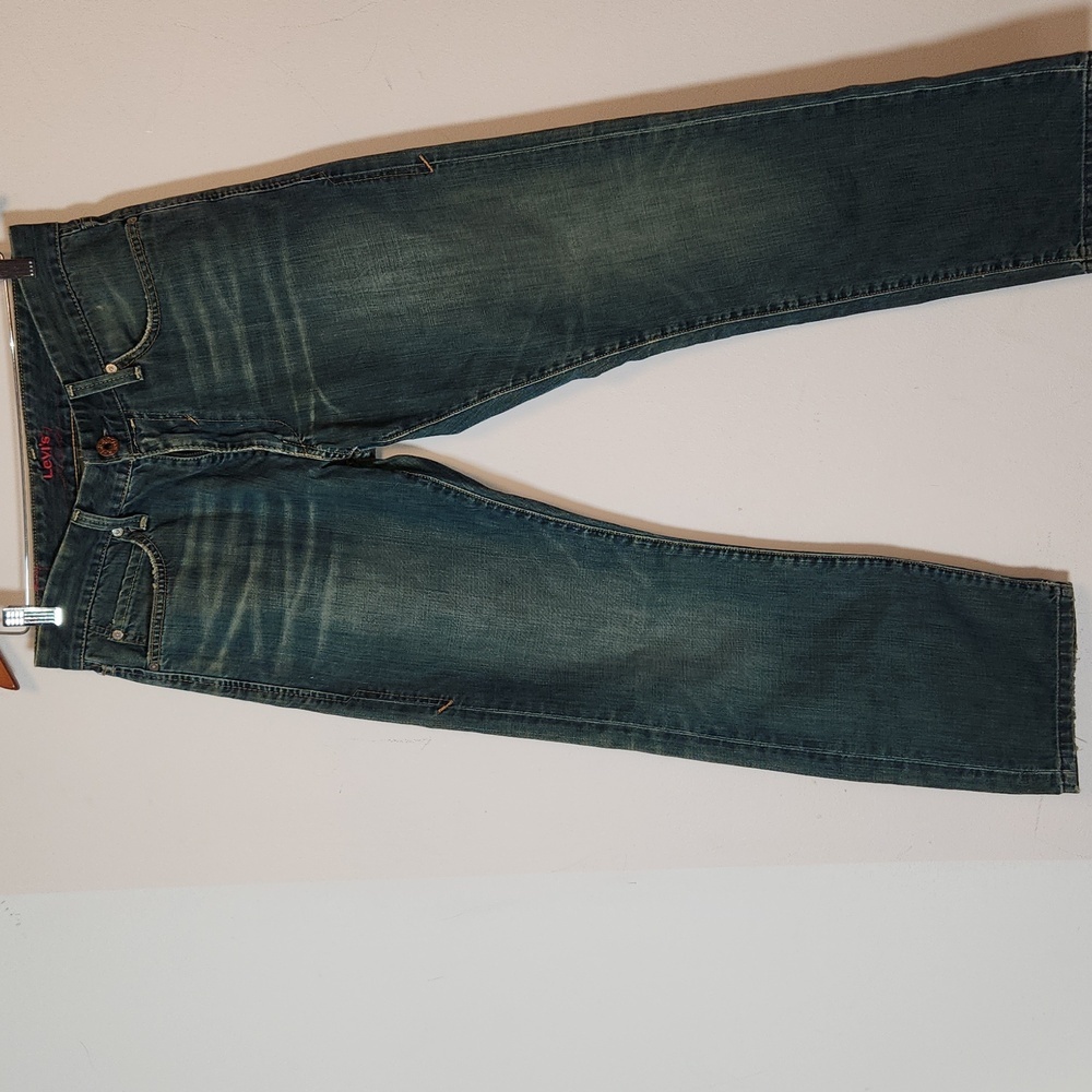 Vintage OG Levi's RED Selvedge Classic Indigo Straight Jeans Rare 31x30